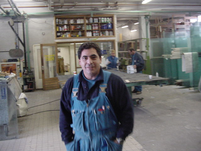 Historische werkplaats foto - originele werkruimte Glashandel Piket